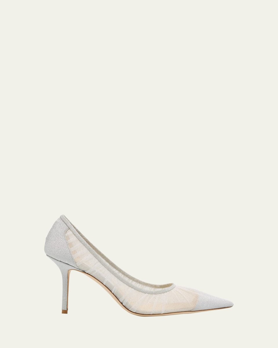 Love 85mm Glitter Tulle Pumps